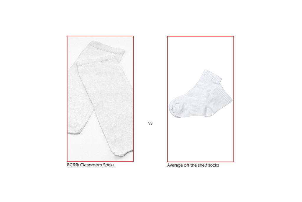 Cleanroom vs Avg socks